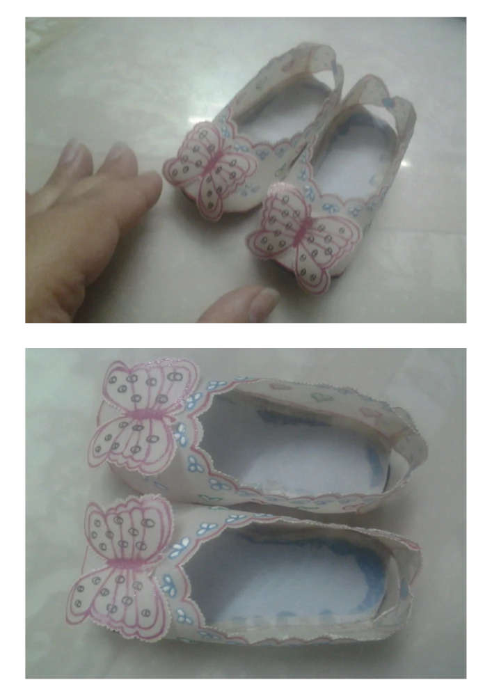 TpBaby Shoes_Parchment Art_Tript Kala