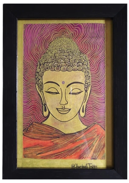 TpParchment Buddha_Parchment Art_Tript Kala